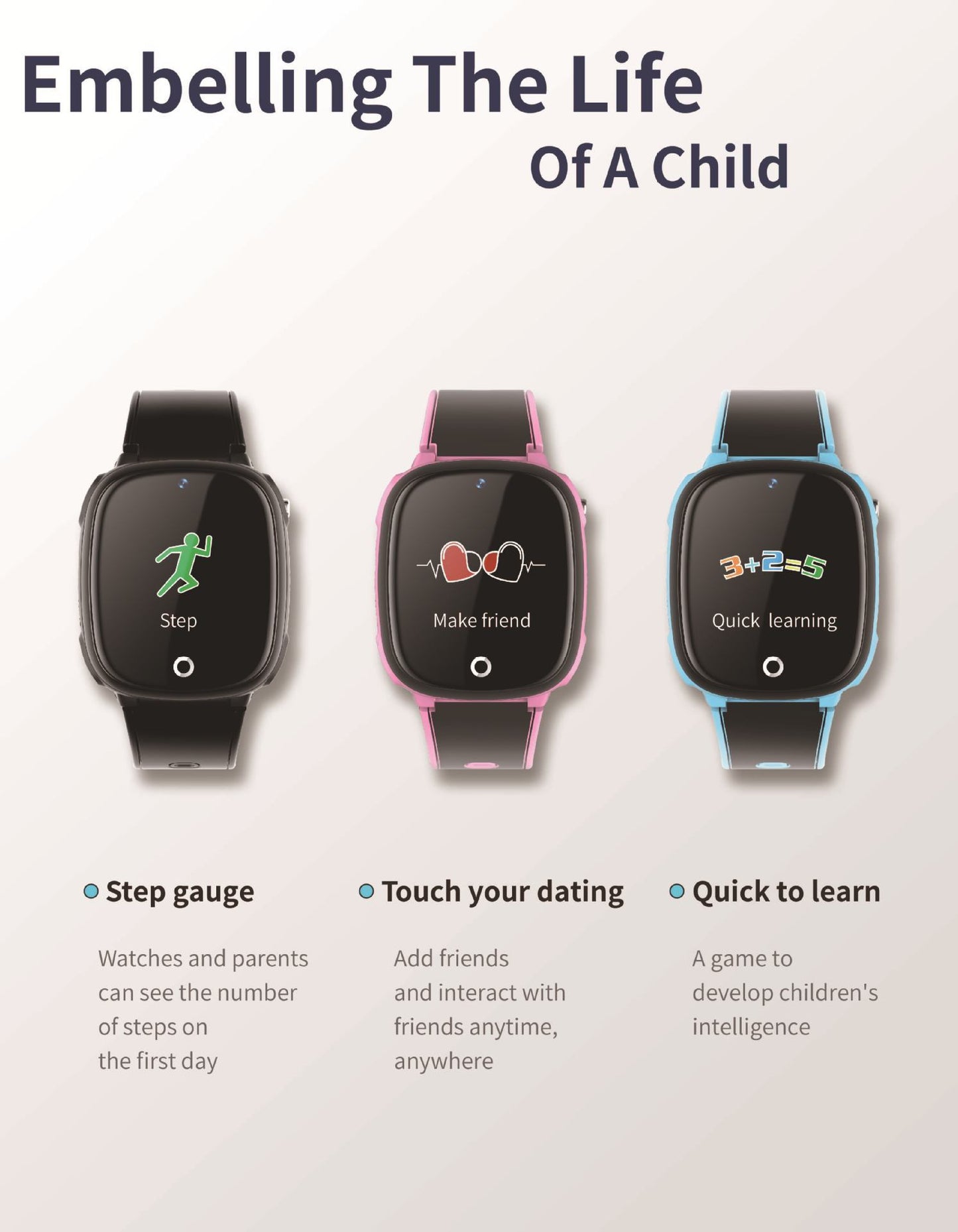 Smartwatch infantil com chamadas
