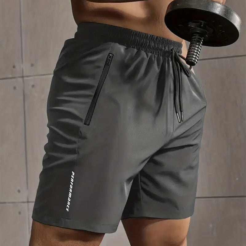 Shorts Esportivos Masculinos em Seda Gelada