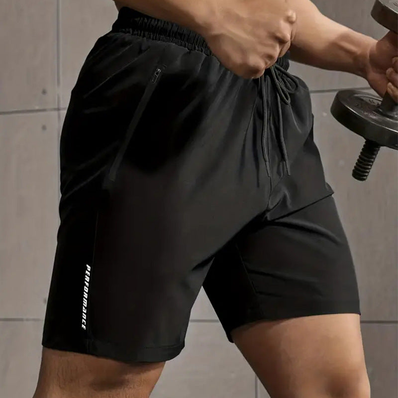 Shorts Esportivos Masculinos em Seda Gelada
