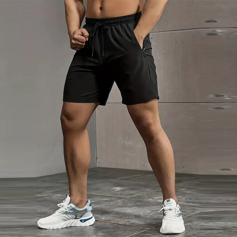 Shorts Esportivos Masculinos em Seda Gelada