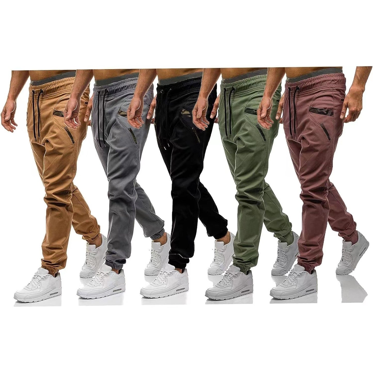 Calça Cargo Reta Estilo Streetwear